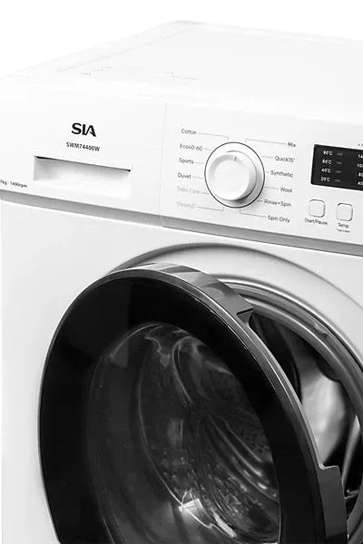 Light Gray SIA 7kg 1400RPM Washing Machine