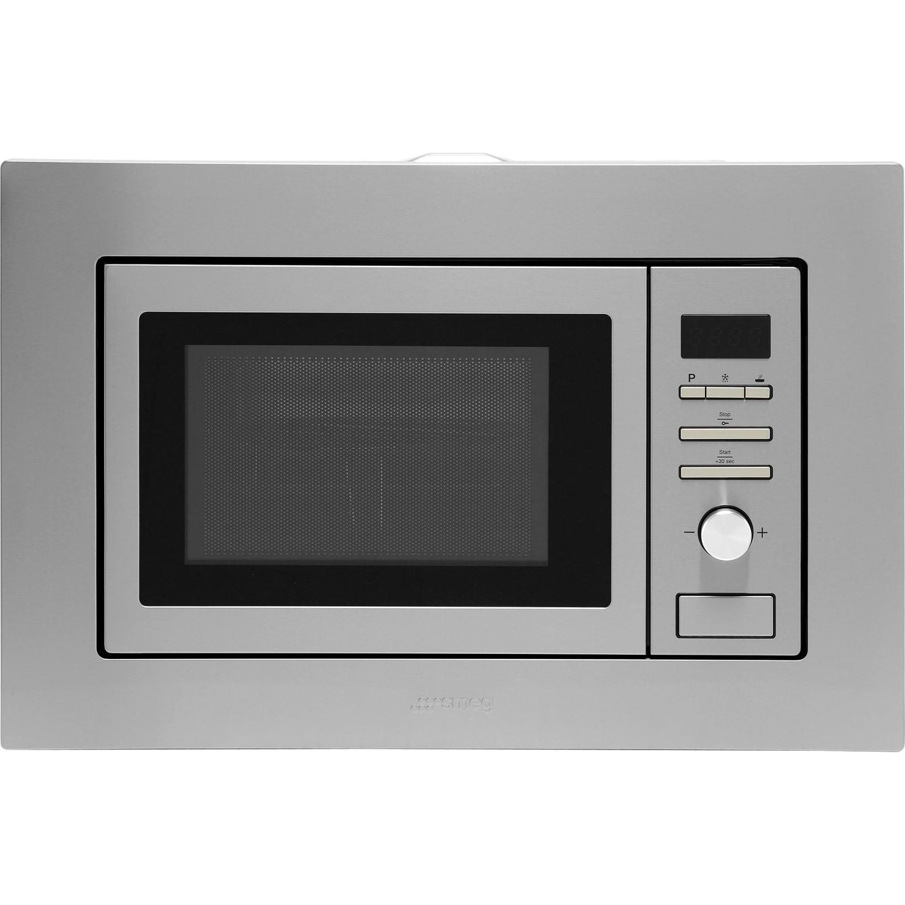 Dark Gray SMEG Microwave Oven, with Electric Grill, Finger Friendly, Depth 320mm