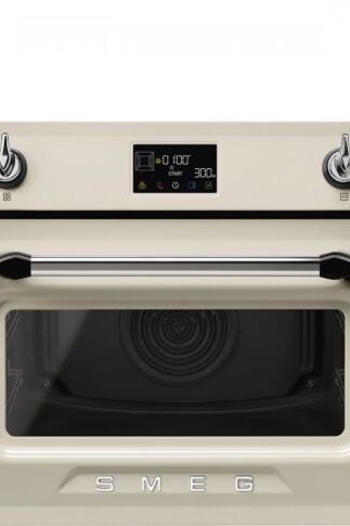 Gray SMEG Victoria Microwave Oven, Compact Combination