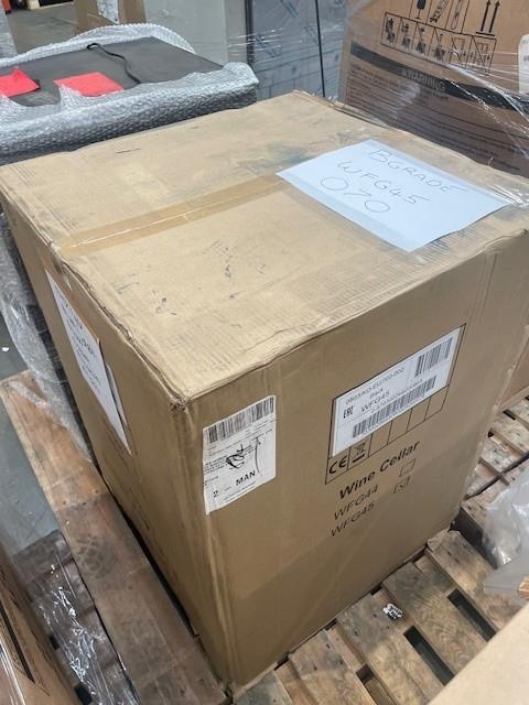 Dim Gray Vestfrost GRADED WFG 45 Glass Single Door Multi-Zone Compact Wine Cabinet, 44 x 750ml Bottles - Out Of Stock