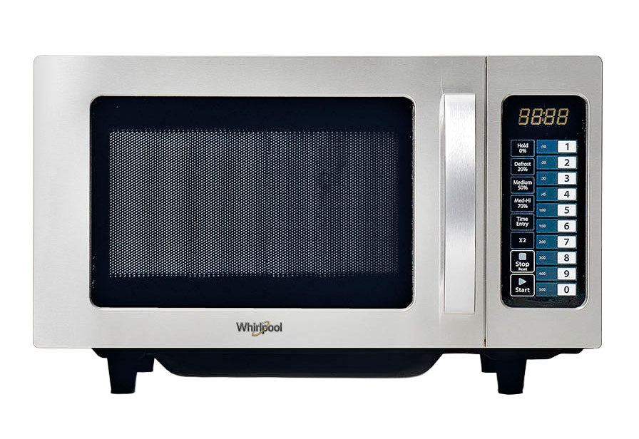 Black Whirlpool PRO 25 IX Commercial Microwave Oven, 1000W - In Stock