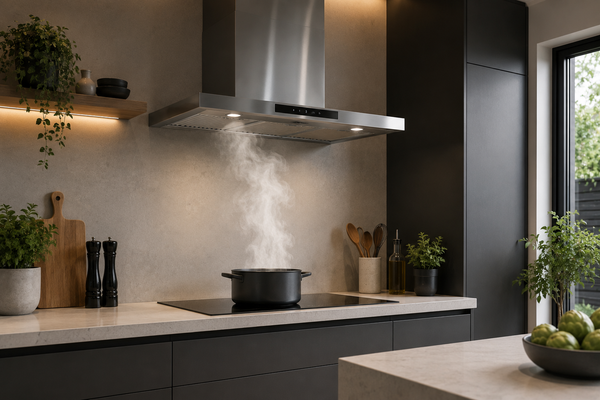 Cooker Hoods Explained: Extraction Rates, Ducting & Sizing (UK Guide 2026)