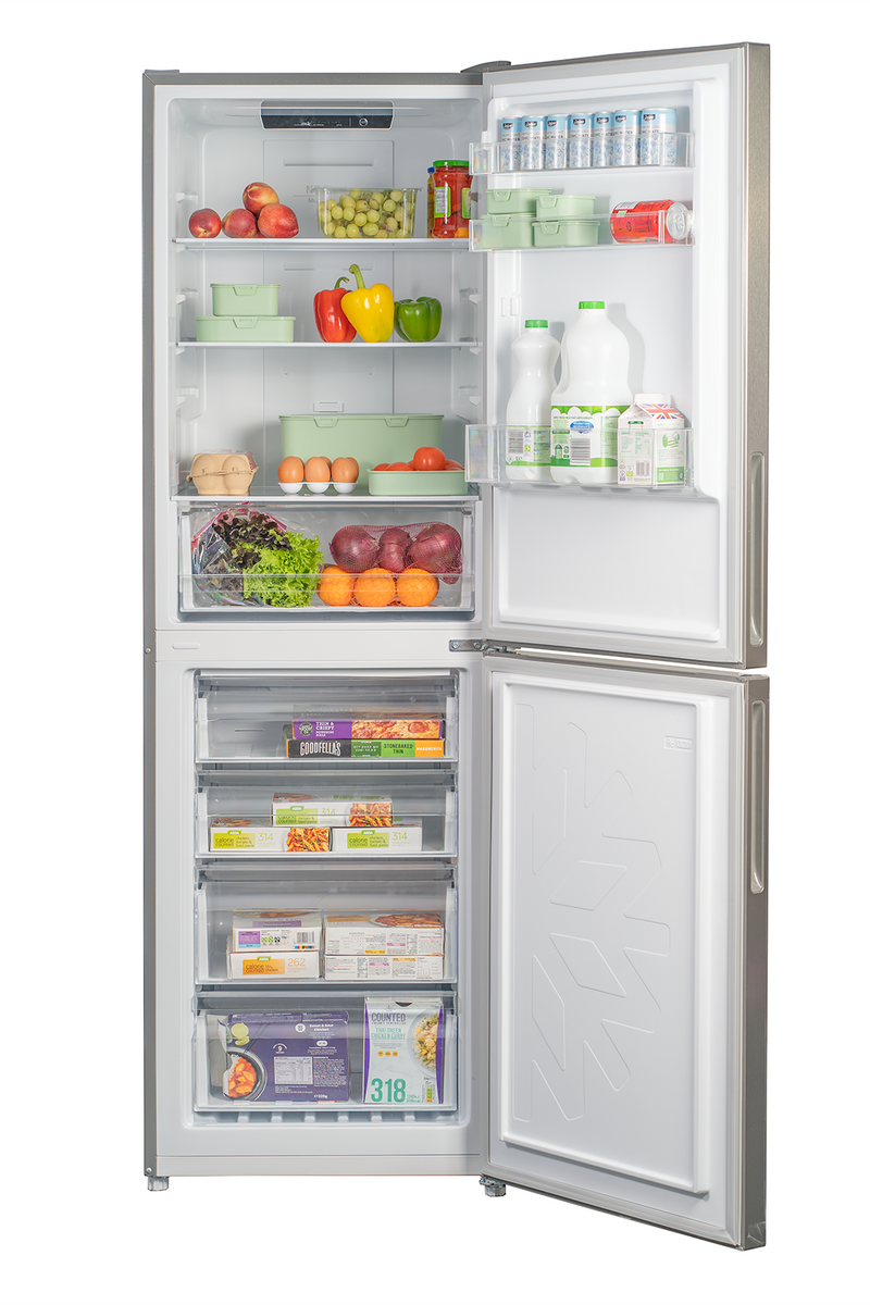 Gray SIA 317L No Frost Freestanding Fridge Freezer