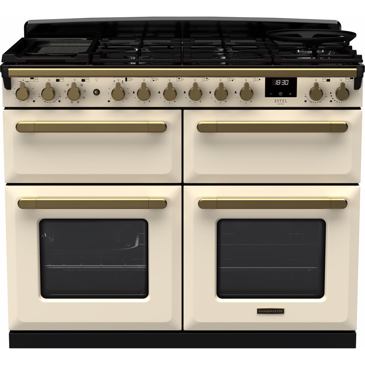 Black Rangemaster Estel Deluxe 110 Range Cooker, 1092 mm
