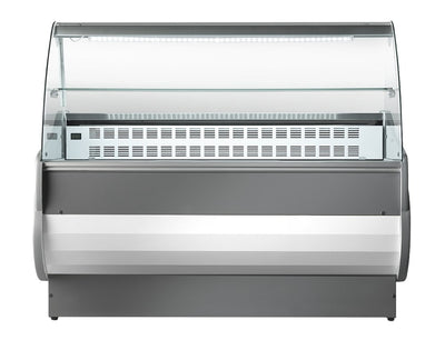 Sterling Pro SALINA80/250VCC Curved Glass Serveover Counter, 2480mm - Low Stock