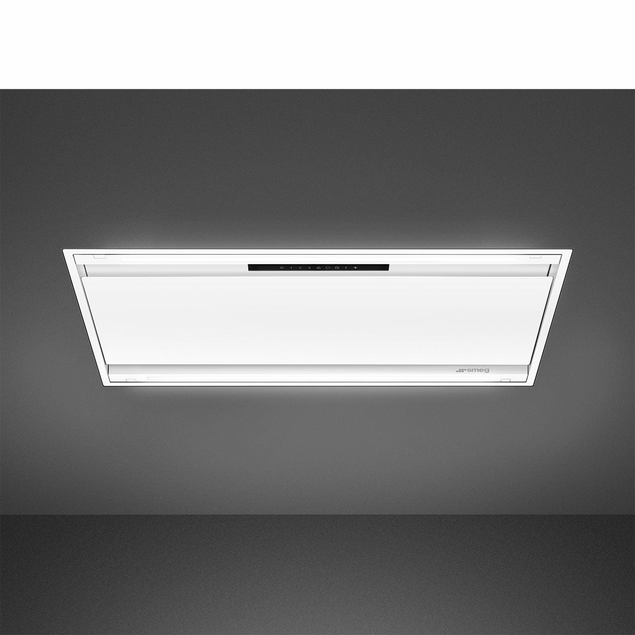 Dark Slate Gray SMEG Ceiling Cooker Hood, 900 mm