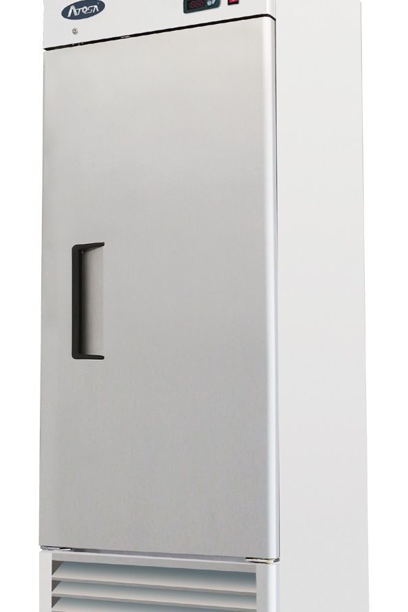 Light Gray Atosa MBF8181GR Single Door Bottom Mounted Gastronorm Upright Freezer, 610 Litres - Contact Us For Availability