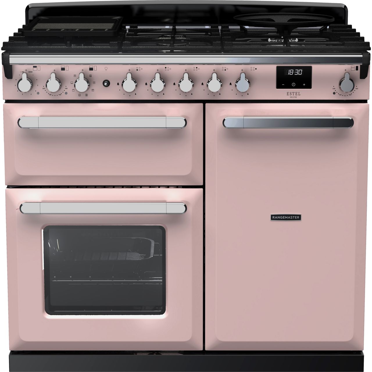 Dark Gray Rangemaster Estel Deluxe 100 Range Cooker, 994 mm