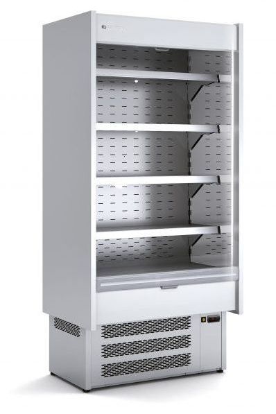 Dark Gray Coreco CM-6-100-LC/SH Secure Multideck Display Chiller Lockable Shutter, 970mm - Discontinued