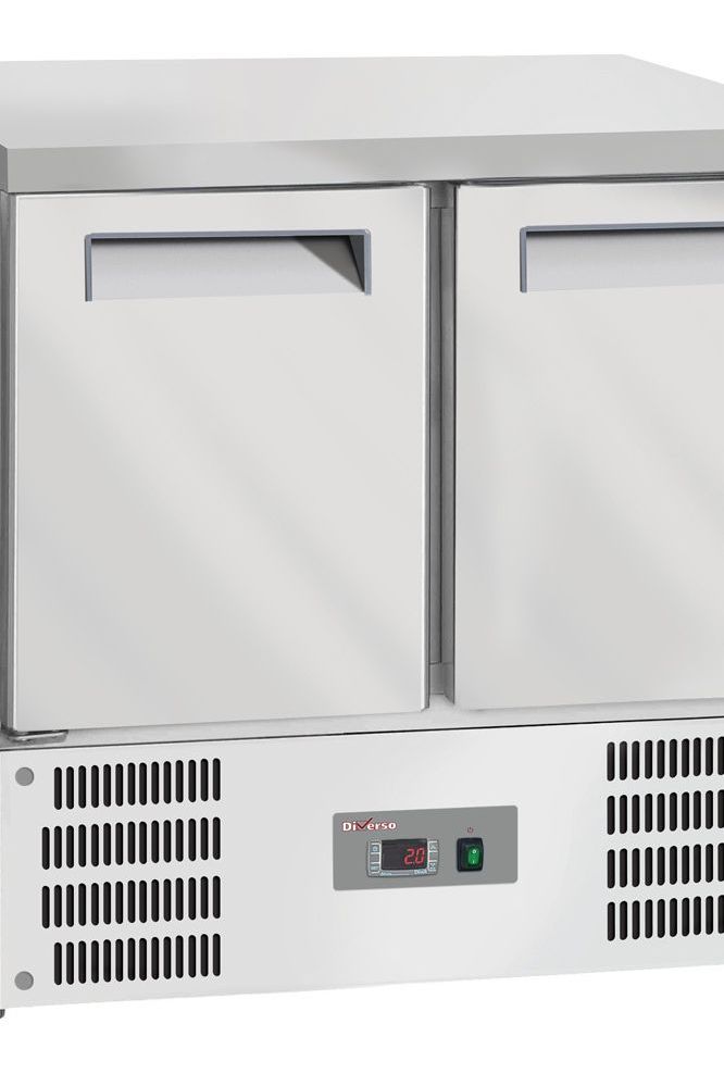 Light Gray Diverso WR-SAG1-T2 Refrigerated counter 2 doors GN 1/1 - Contact Us For Availability
