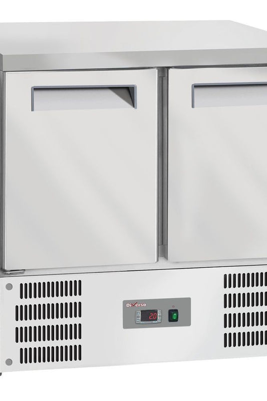 Light Gray Diverso WR-SAG1-T2 Refrigerated counter 2 doors GN 1/1 - Contact Us For Availability