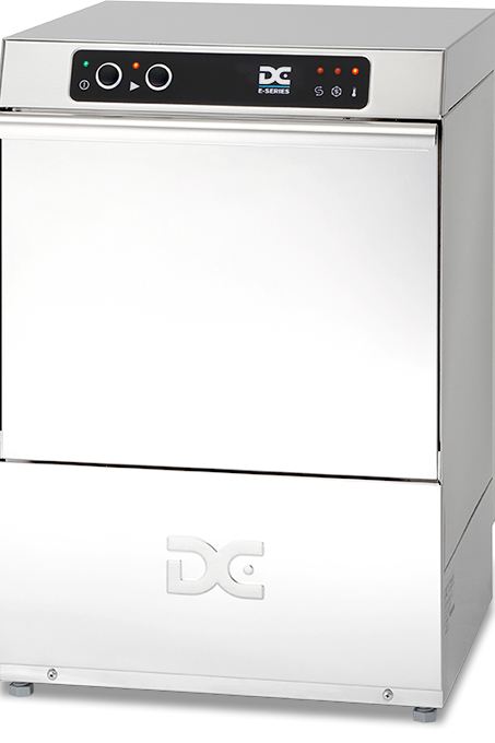 Light Gray DC EGP40IS Economy Range 400mm Basket Frontloading Commercial Glasswasher with Integral Water Softener, 16 Pint Capacity - Discontinued