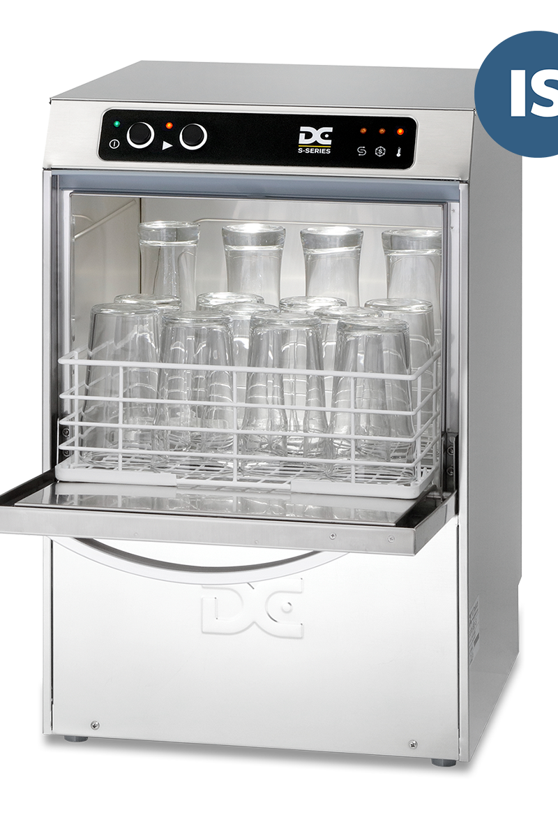 Gray DC SGP35IS Standard Range 350mm Basket Frontloading Commercial Glasswasher with Integral Softener, 14 Pint Capacity - Contact Us For Availability