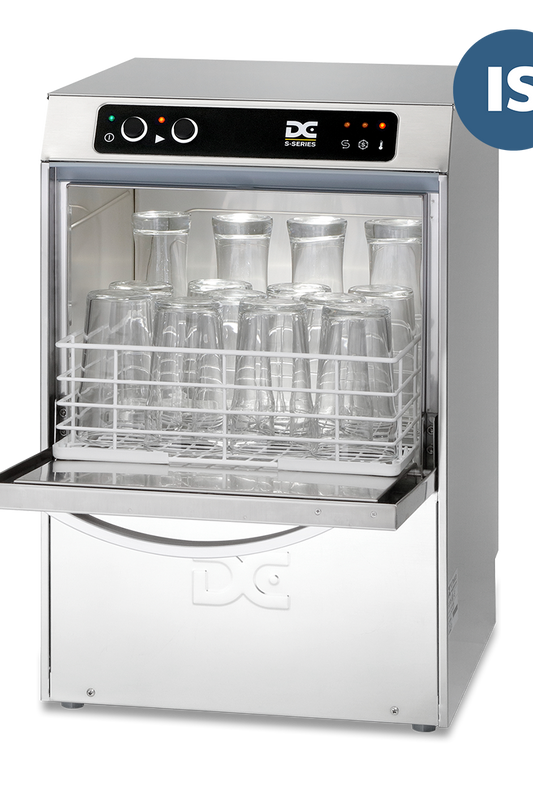Gray DC SGP35IS Standard Range 350mm Basket Frontloading Commercial Glasswasher with Integral Softener, 14 Pint Capacity - Contact Us For Availability