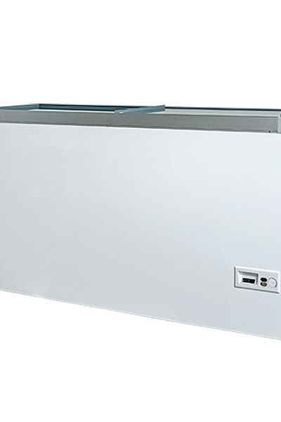 Light Gray Vestfrost DFG505 Display Chest Freezer, 492 Litres