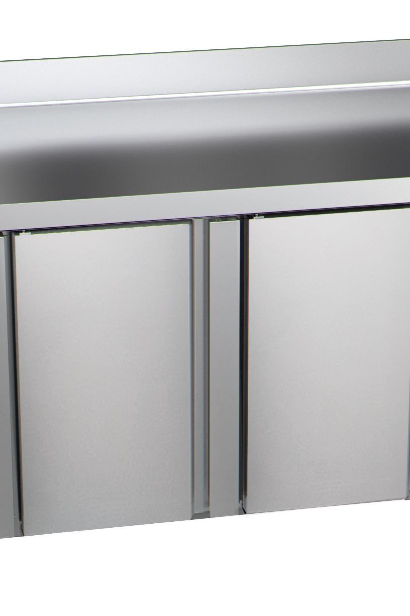 Gray Sterling Pro Green SPI-7-180-30-SB 3 Door Counter Fridge with 100mm Splashback, 452 Litres - In Stock