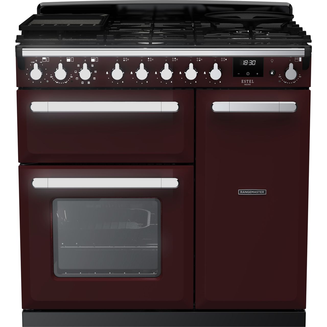Dark Slate Gray Rangemaster Estel Deluxe 90 Range Cooker, 900 mm