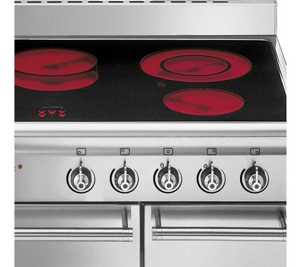 Smeg Concert 90cm Ceramic Range Cooker with Double Oven - Stainless Steel - Core Appliances