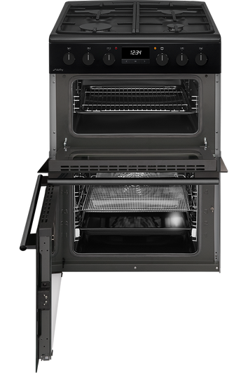 Dark Slate Gray CFD600MB 60cm Freestanding Duel Fuel cooker with Gas Hob