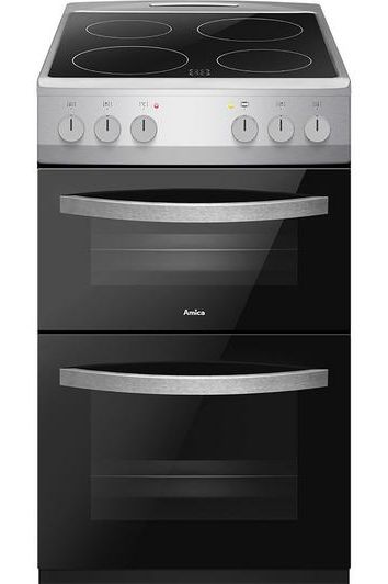 Dark Slate Gray AFC502SS Amica 50 cm Electric Ceramic Cooker