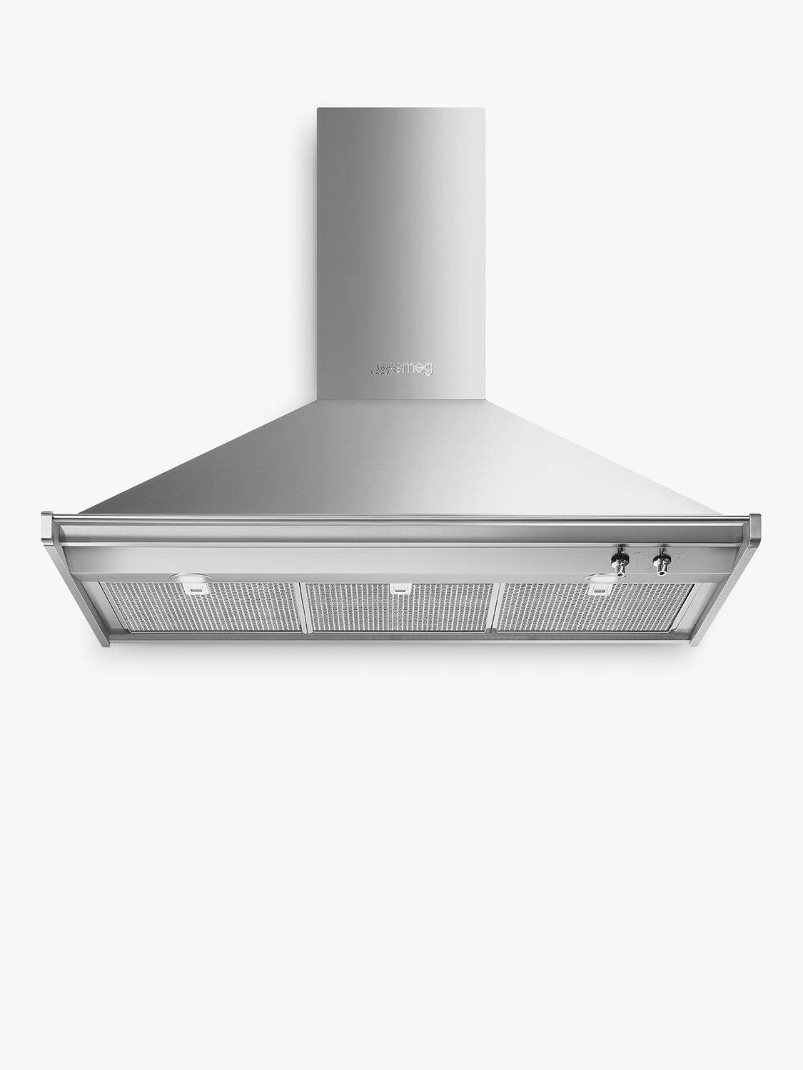 White Smoke SMEG Opera Chimney Hood, 1000 mm
