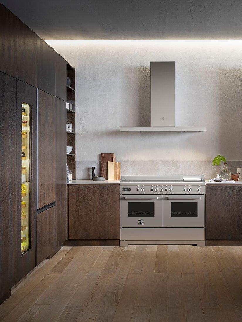 Bertazzoni KT120P1AXT Professional Series 120cm T-Shaped Cooker Hood — Stainless Steel - Core Appliances