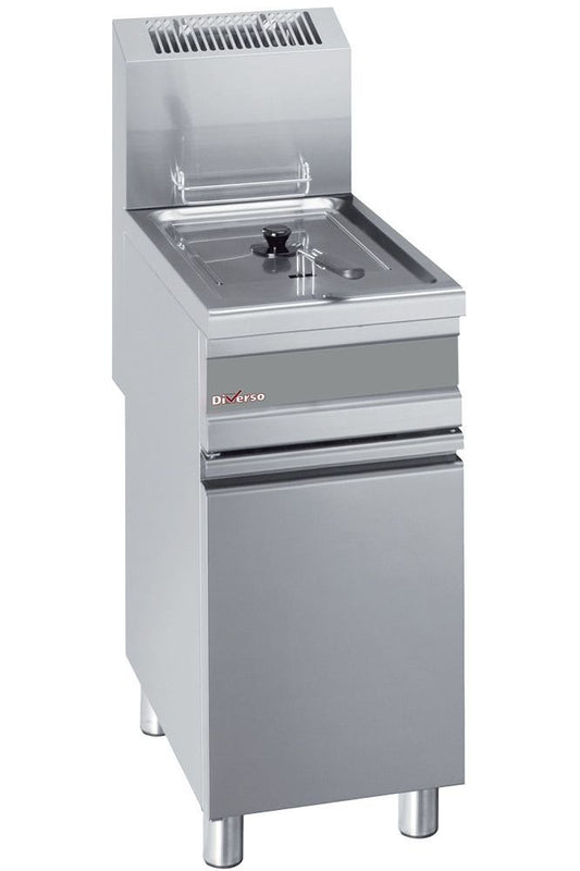 Dark Gray Diverso WR-GF15-G1 Gas fryer single tank 15 liters on cupboard - Contact Us For Availability