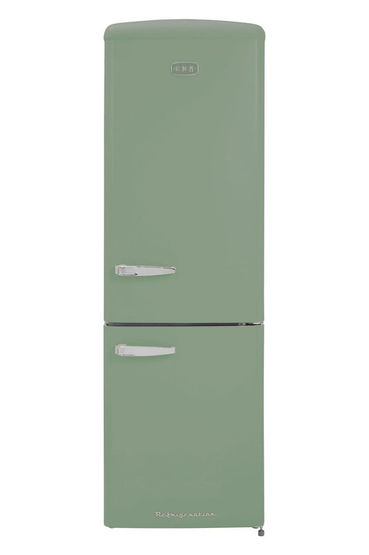 Light Slate Gray FLORENCE-MEADOW Retro 60cm freestanding 60/40 fridge freezer