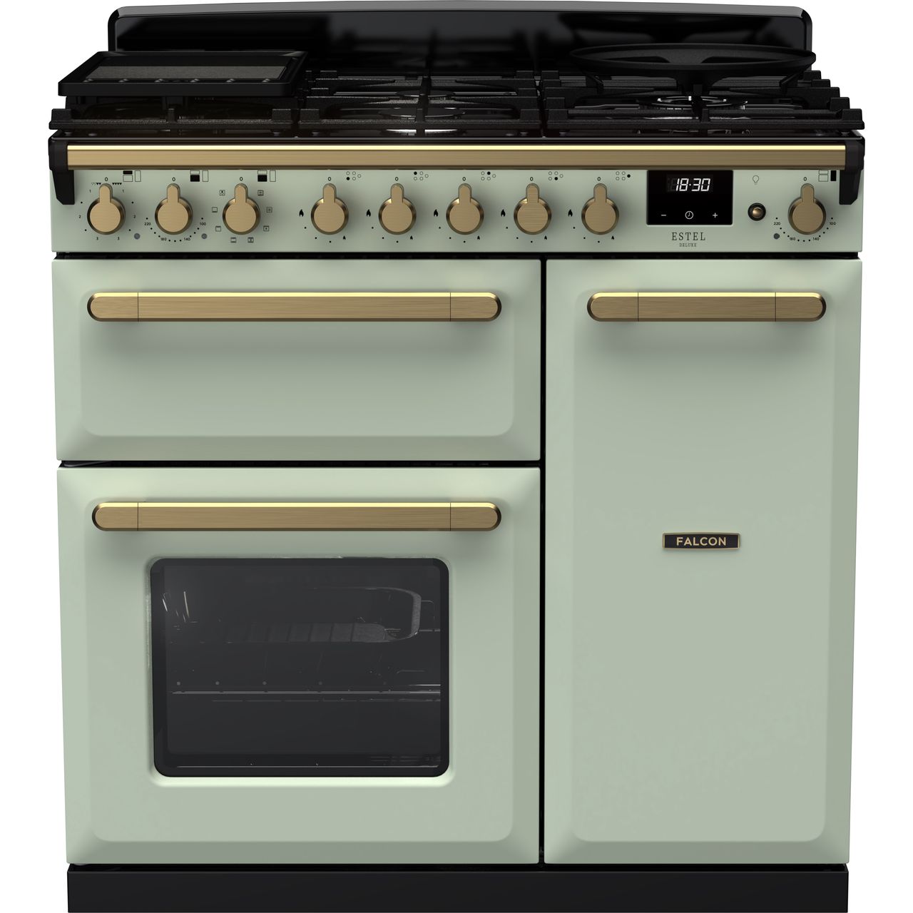 Dark Gray Rangemaster Estel Deluxe 90 Range Cooker, 900 mm