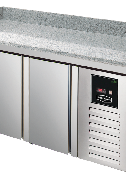 Gray Sterling Pro Green SPI-8-200-27 Granite Top 800mm Fridge Counter, 2 Doors & 7 Drawers - Low Stock