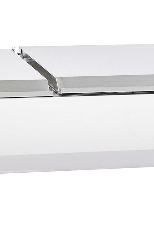 Light Gray Sterling Pro Cobus SPT1800-330-SS Topping Well with Stainless Steel Lid, 8 x GN1/4 - In Stock