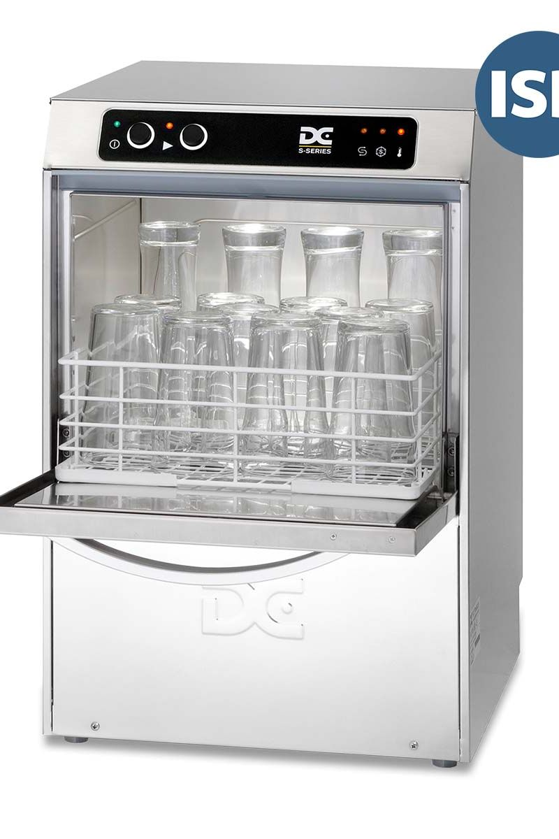 Gray DC SGP35ISD Standard Range 350mm Basket Frontloading Commercial Glasswasher with Integral Softener & Drain Pump, 14 Pint Capacity - Contact Us For Availability