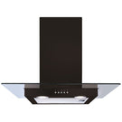 CDA 60cm Flat Glass Chimney Extractor - Black
