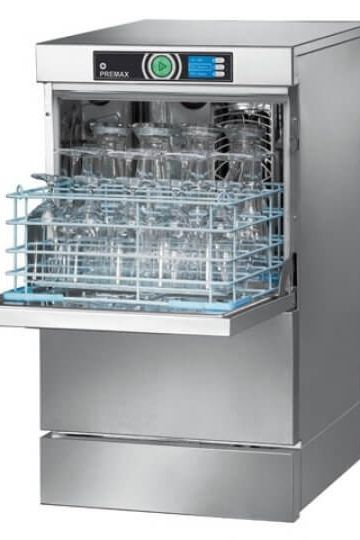 Light Slate Gray Hobart GCPROIW-10B 400mm Basket Frontloading Commercial Glasswasher with Chemical Pump, Drain Pump & RO - 16 Pint Capacity - Contact Us For Availability