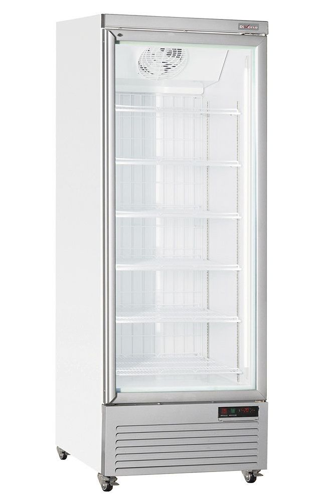 Light Gray Diverso WR-NV56-1W Vertical freezer showcase, 560 liters - WHITE - Contact Us For Availability