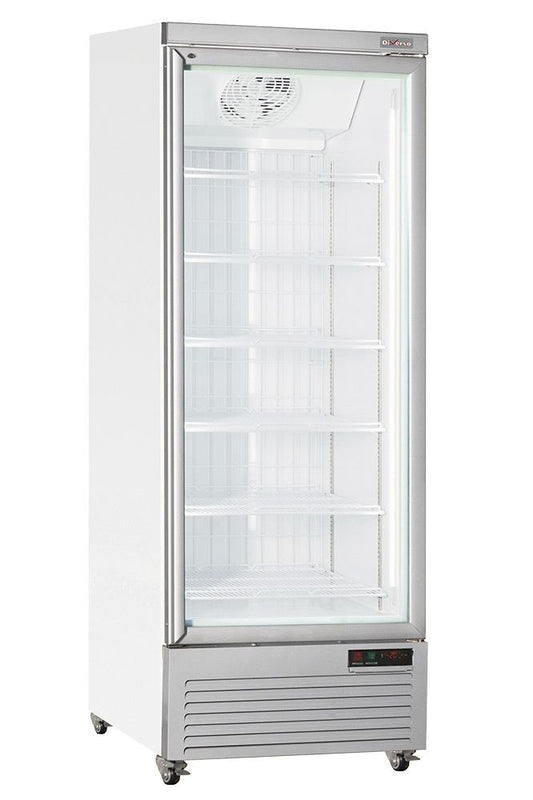 Light Gray Diverso WR-NV56-1W Vertical freezer showcase, 560 liters - WHITE - Contact Us For Availability