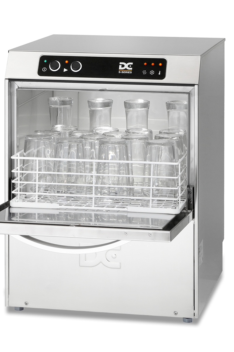 Light Gray DC SG40 Standard Range 400mm Basket Frontloading Commercial Glasswasher, 16 Pint Capacity - Contact Us For Availability