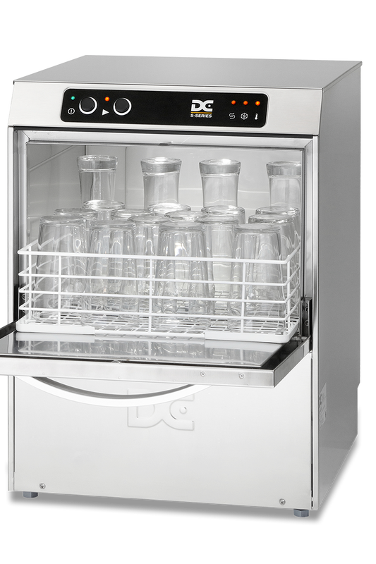 Light Gray DC SG40 Standard Range 400mm Basket Frontloading Commercial Glasswasher, 16 Pint Capacity - Contact Us For Availability