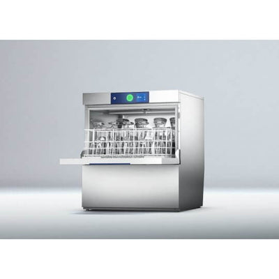 Hobart GXCSW-11B 500mm Basket Frontloading Commercial Glasswasher with Chemical Pump, Integral Water Softener & Drain Pump - 25 Pint Capacity - Contact Us For Availability