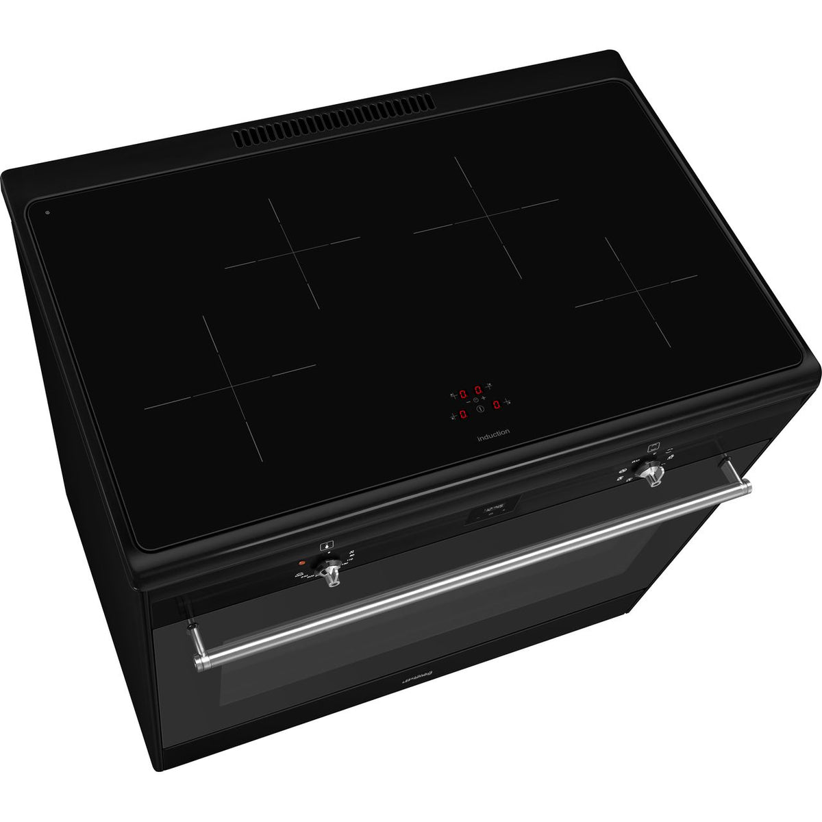 Smeg Portofino 90cm Induction Range Cooker - Matt Black - Core Appliances