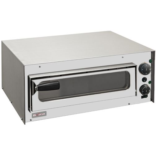 Light Gray Diverso WR-PZ20-PV Pizza oven 35 mm, with glass door - Contact Us For Availability