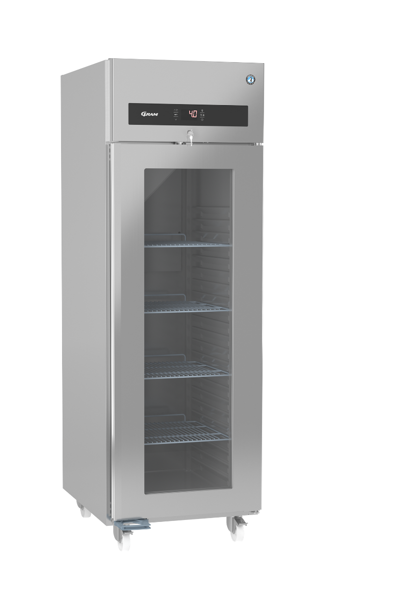 Dark Gray Hoshizaki Premier KG 70 C DR U Glass Single Door Stainless Steel Upright Display Refrigerator, 700 Litres - Contact Us For Availability