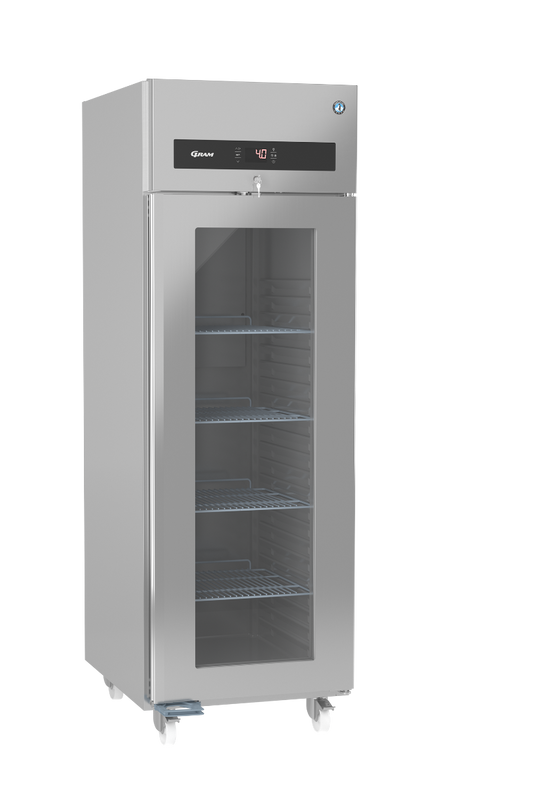 Dark Gray Hoshizaki Premier KG 70 C DR U Glass Single Door Stainless Steel Upright Display Refrigerator, 700 Litres - Contact Us For Availability