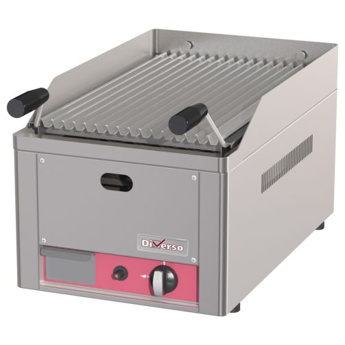 Dark Gray Diverso WR-GRL-G4 Lava rock grill 1/2 module 4kw - Contact Us For Availability