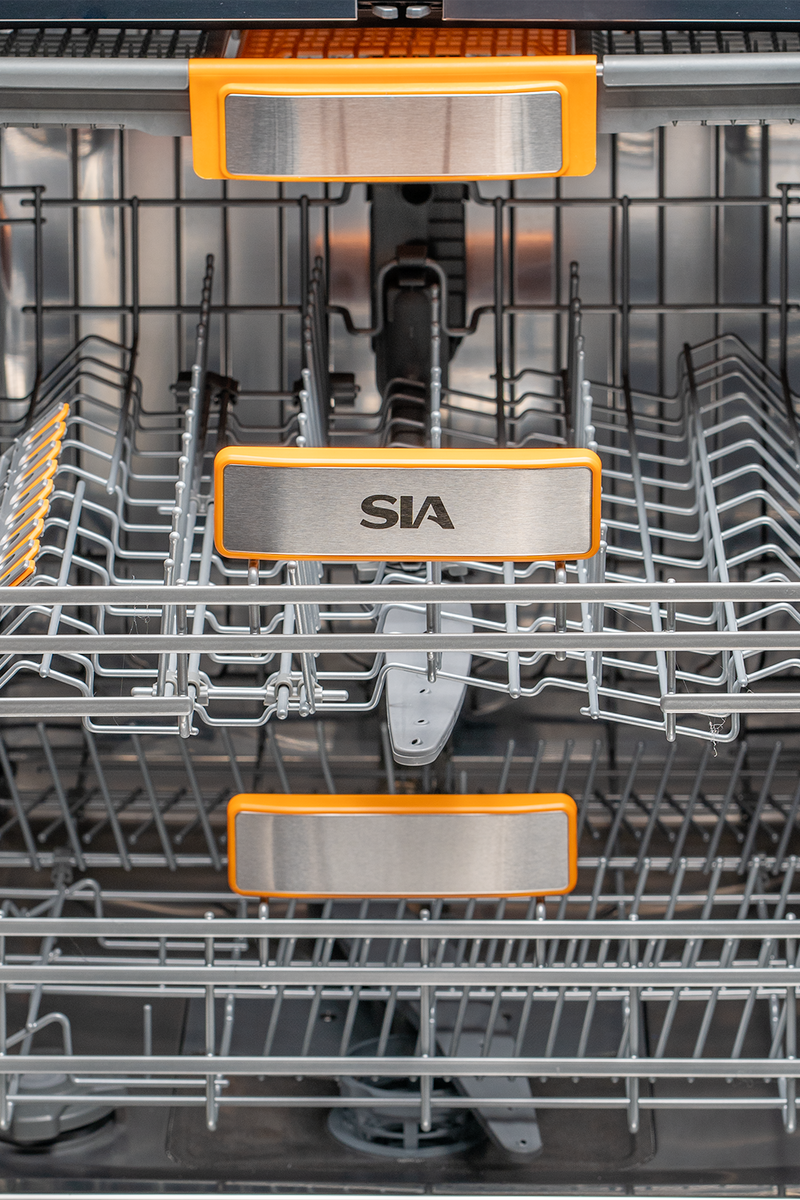 Dark Slate Gray SIA 60cm Integrated Dishwasher