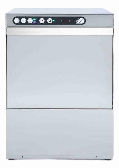 Adler AD40GL-DPSO 400mm Basket Glasswasher with Chemical Pump, Drain Pump & Integral Water Softener, 16 Pint Capacity - Low Stock