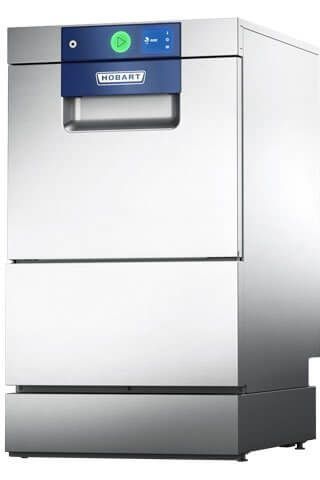 Dark Slate Gray Hobart GCROIW-10B 400mm Basket Frontloading Commercial Glasswasher with Drain Pump & Reverse Osmosis, 16 Pint Capacity - Contact Us For Availability