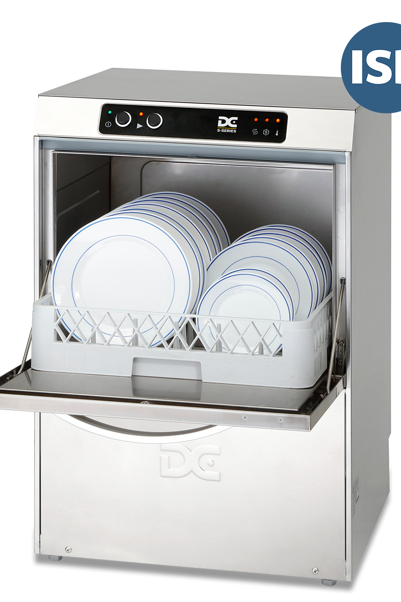 Light Gray DC SD45ISD Standard Range 450mm Basket Frontloading Commercial Dishwasher with Integral Water Softener & Drain Pump, 14 Plates - Contact Us For Availability