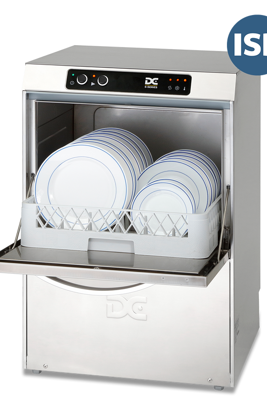 Light Gray DC SD45ISD Standard Range 450mm Basket Frontloading Commercial Dishwasher with Integral Water Softener & Drain Pump, 14 Plates - Contact Us For Availability