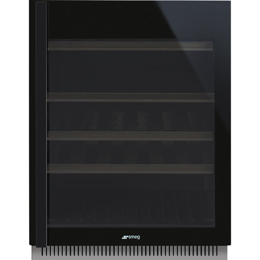 Dark Slate Gray SMEG Dolce Stil Novo Wine Cooler, Built Under